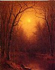 Sanford Robinson Gifford Canvas Paintings - Indian Summer in the Bronx